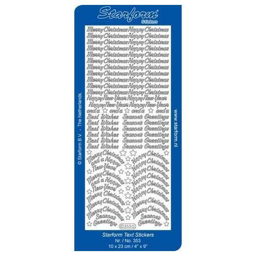 Starform Sticker Sheet Miscellaneous Christmas Gold